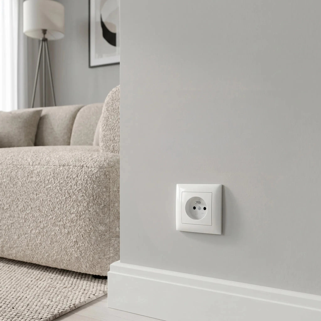 Presa Singola Con Messa A Terra Oste Jnh001-g White