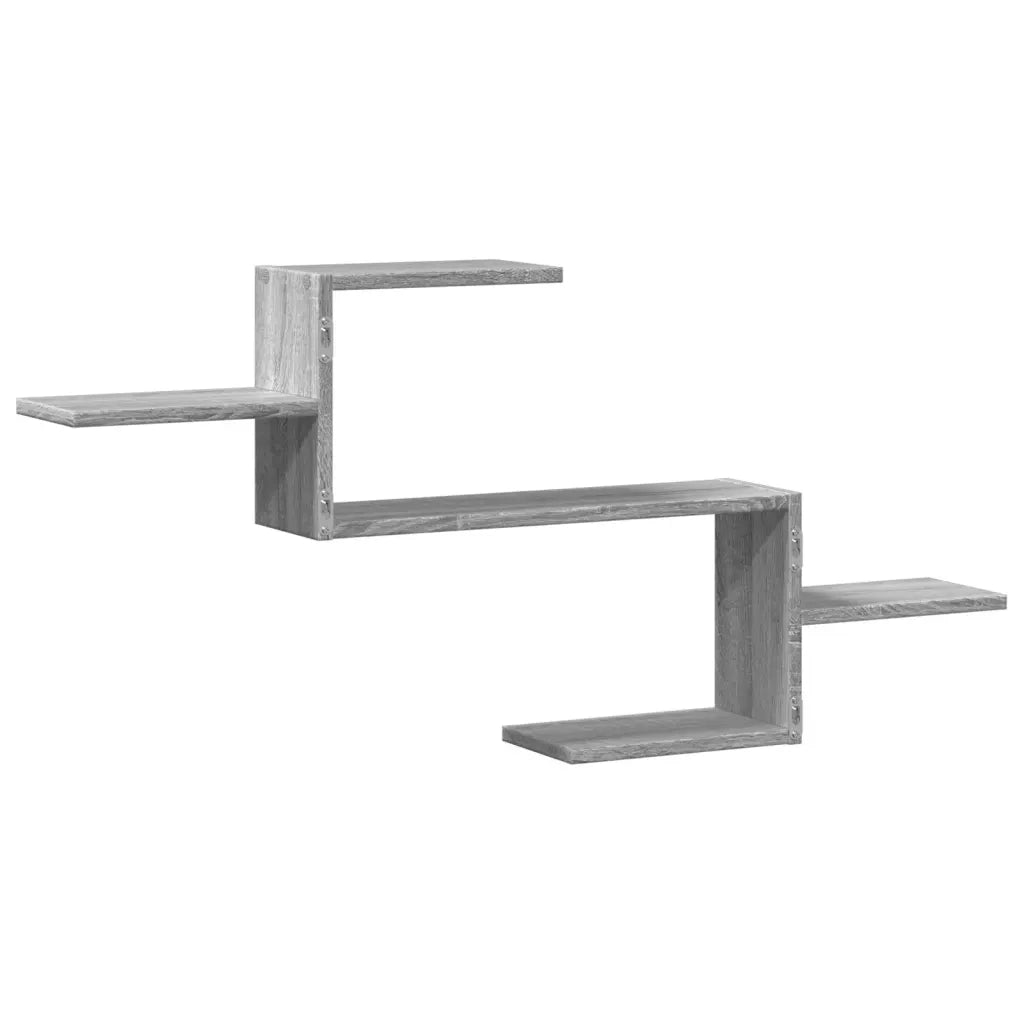 Mensola a Muro Grigio Sonoma 104x15x49 cm Legno Multistrato 853205