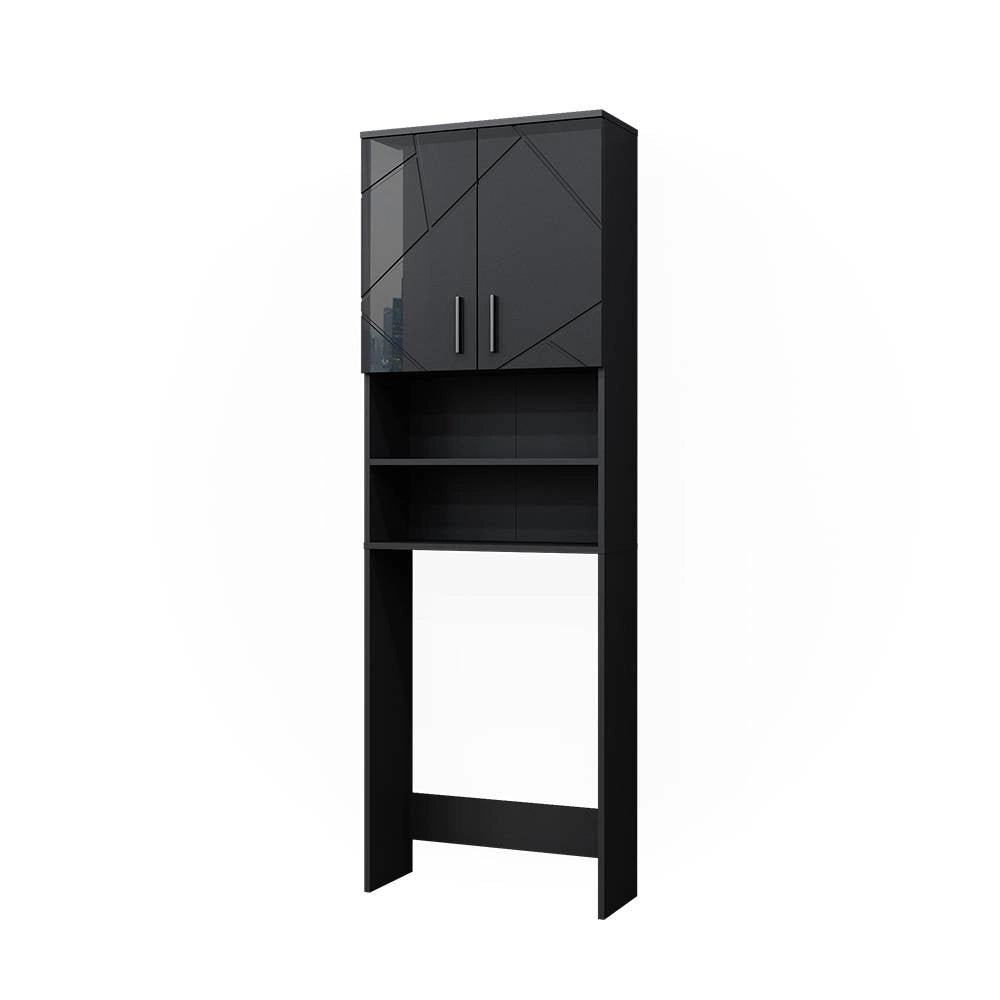 Vicco Mobiletto per lavatrice Antracite lucido 64 x 190.5 cm