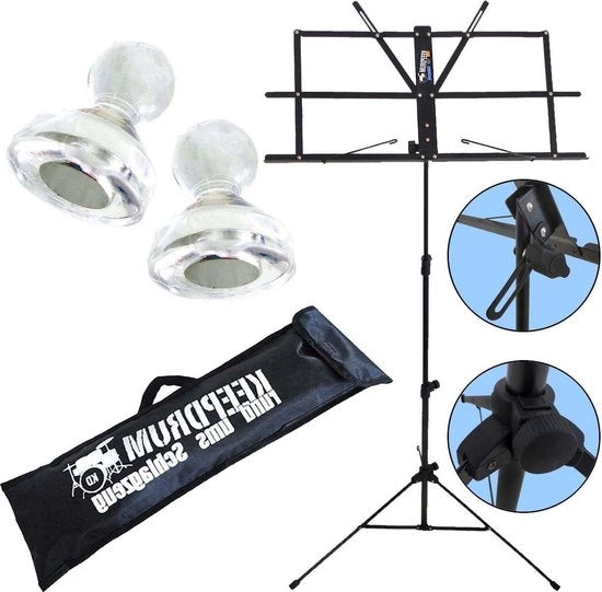 Supporto musicale nero + 10 magneti supporto musicale + custodia con parole chiave "supporto musicale" e "magneti