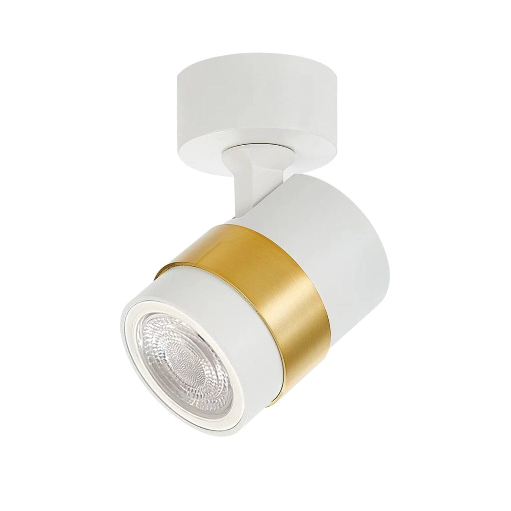 Light Prestige Anillo spot parete bianco/oro metallo 1xGU10