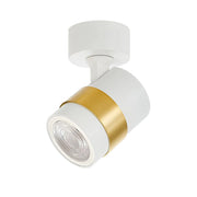 Light Prestige Anillo spot parete bianco/oro metallo 1xGU10