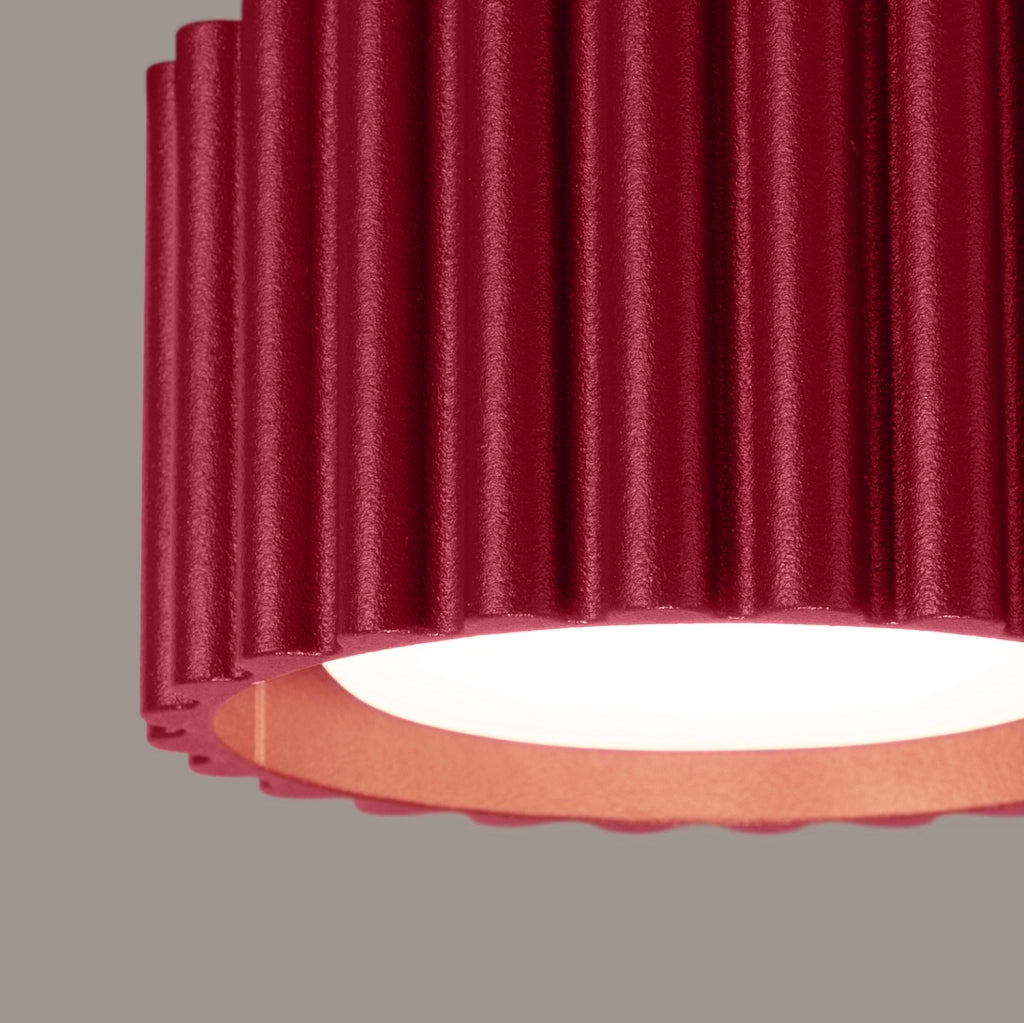 Spot soffitto moderno tondo borgogna 6cm GX53 VISTAO