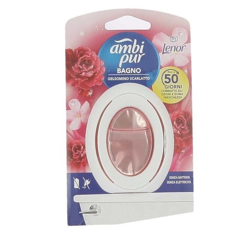 AMBIPUR DEO AMBIENTE BAGNO FRAGRANZA GELSOMINO SCARLATTO SENZA BATTERIE