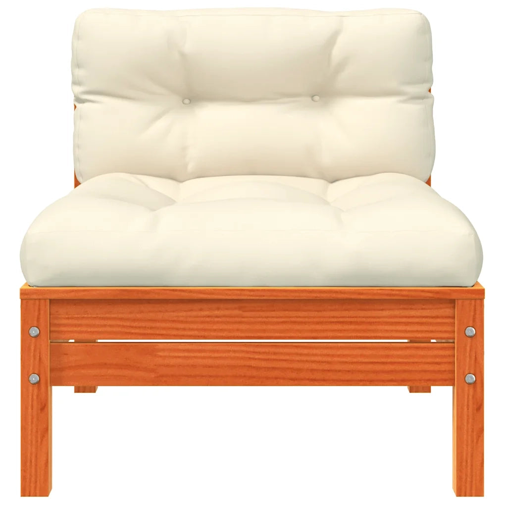 Divano da Giardino con Cuscini e Poggiapiedi 2 Posti-Sofa da giardino 918287