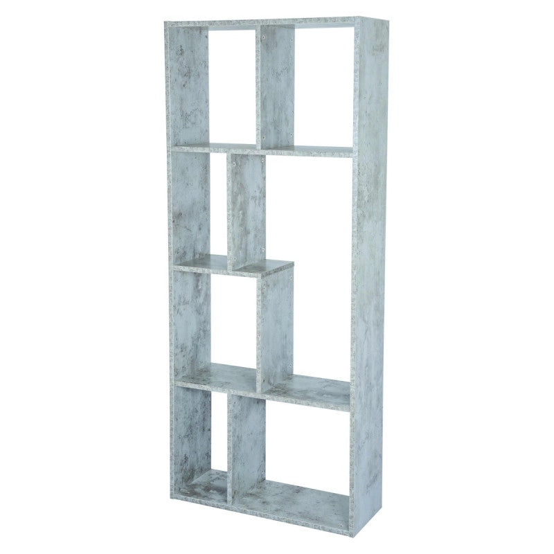 Libreria Ripiani Sfalsati 63x24x150 Cemento