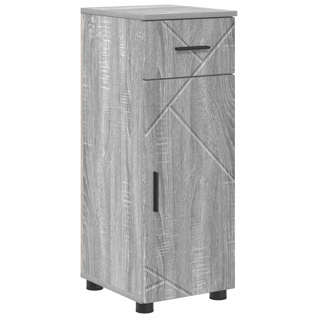 Mobile da Bagno con cassetto Grigio Sonoma 30 x 35 x 80 cm 883330