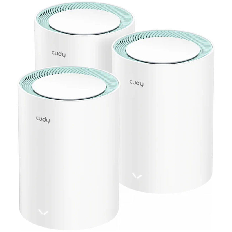 Cudy m1300 3-pack sistema wi-fi mesh dual-band (2.4 ghz/5 ghz) wi-fi 5 (802.11ac) bianco 2 interno - CUDM1300(3-PACK)