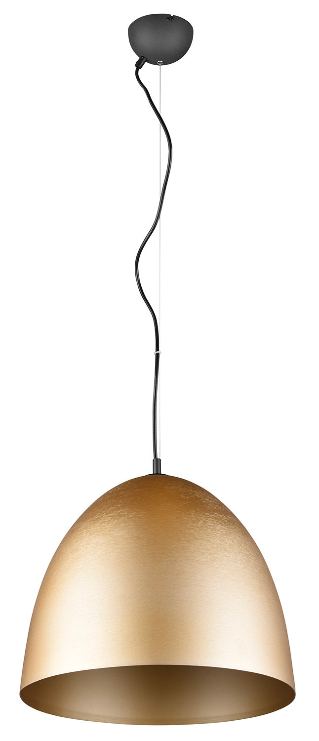 Lampada a Sospensione da Interno Attacco E27 in Alluminio Ottone Opaco