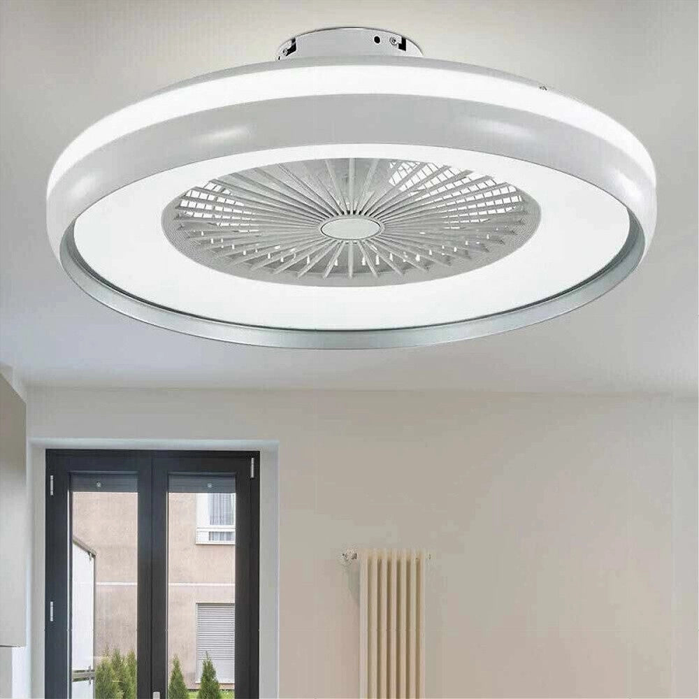 Trade Shop - Plafoniera Led 62 W Ventilatore Dimmerabile Telecomando 3 Colorazioni Luce 60006 -