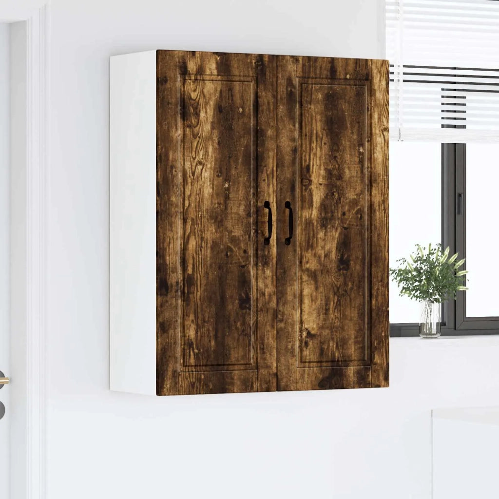 Pensile da cucina | Armadietto a muro PORTO Rovere fum¨¦ 80 x 31 x 100 cm