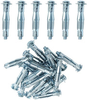 Set di 20 viti M6x80mm a espansione, chiodi per parete pesante, chiodi per gesso galvanizzati, chiodi per piastrelle di gesso, adatti per piastrelle di gesso, televisori, cordoni di tende, specchi, appendiasciuga, cornici per foto, ecc.