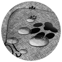 AIO FACTORY 50x40 cm Letto per cani personalizzato personalizzabile impermeabile nero