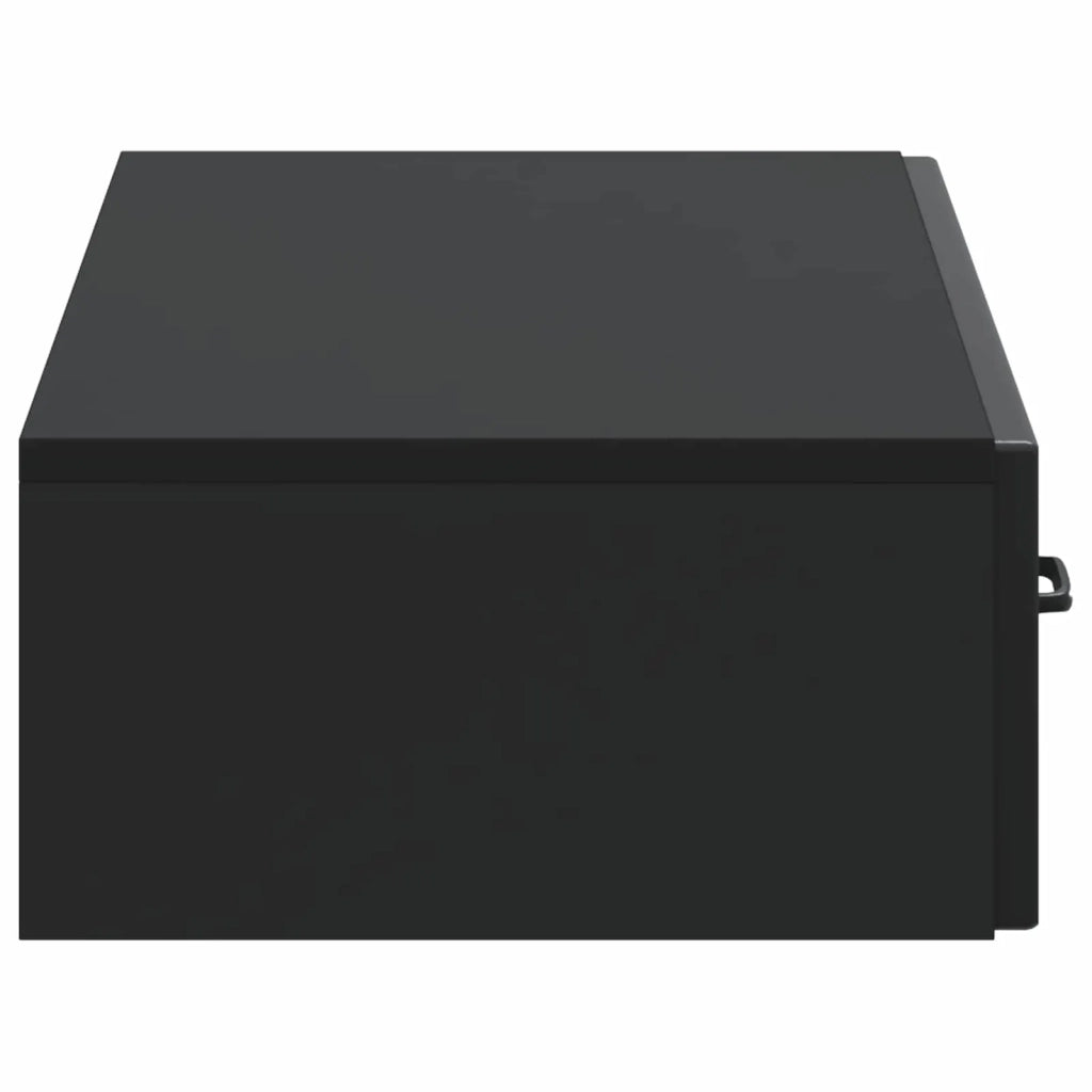 Tavolino da Parete Laterale Nero 87,5 x 34,5 x 17 cm 899346