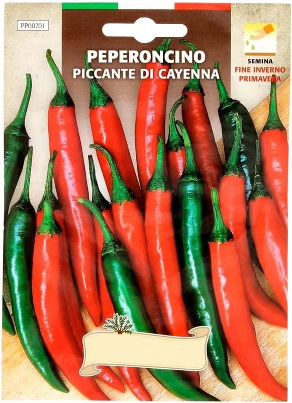 BUSTA SEMENTI DI PEPERONCINO PICCANTE DI CAYENNA