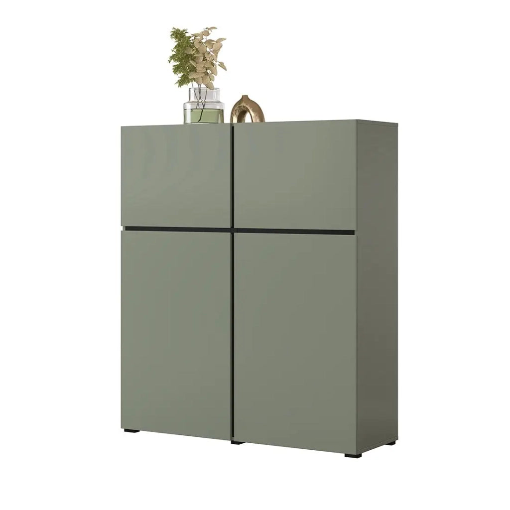 Set di 3 mobili design colore verde salvia per soggiorno collezione HAVANA.