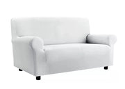 Copridivano Elasticizzato Antimacchia Modello Zeno Colore Bianco - 4 Posti - Bianco
