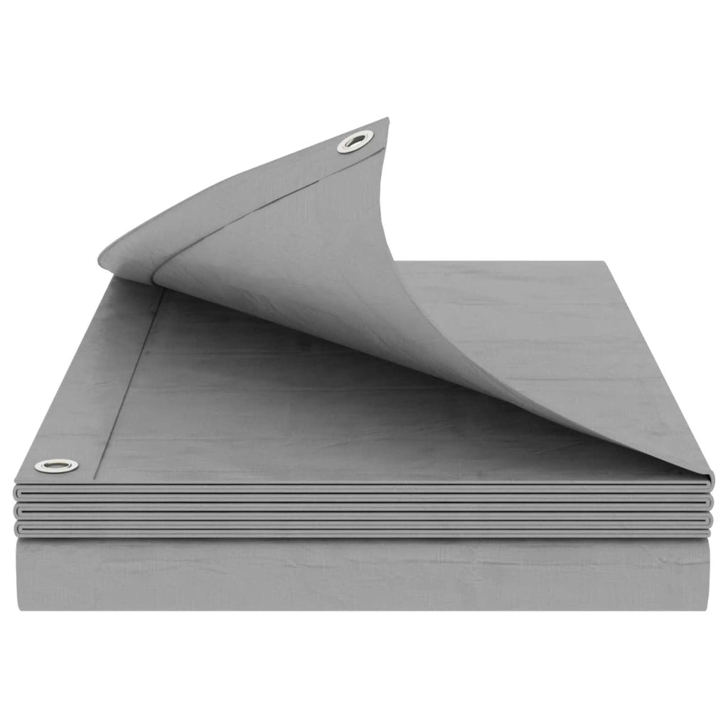 Telo con Occhielli Grigio Chiaro 6 x 8 m 90 gsm PE 42039297