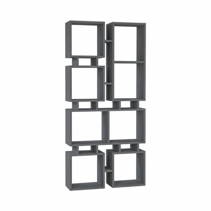 Libreria bifacciale Rail antracite 79x166,5