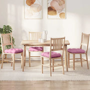 Cuscini per Seduta 4 pcs Rosa 40 x 40 x 12 cm Tessuto