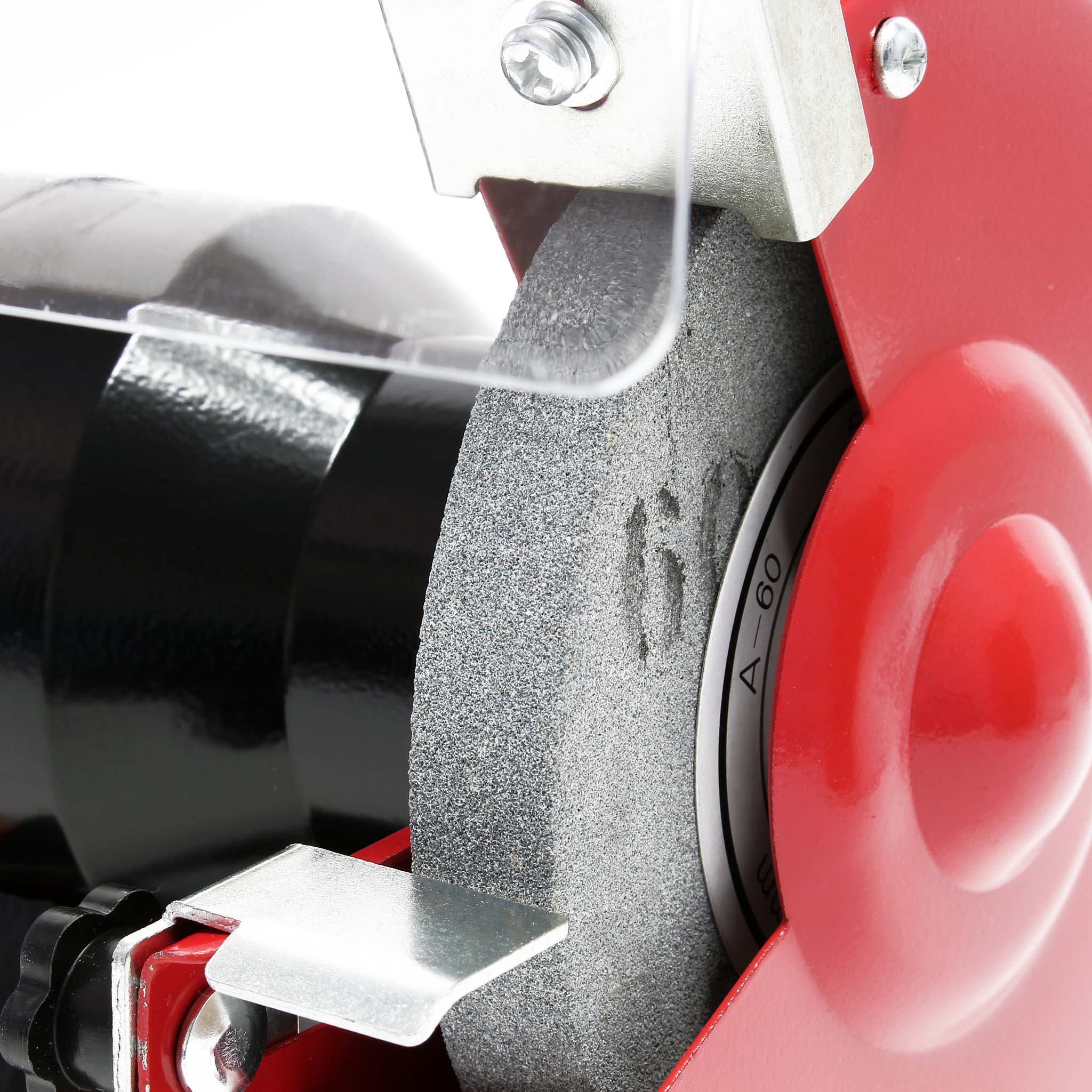 Doppia smerigliatrice 120W 2950 giri/min con 2 mole Ø125mm per sgrossatura e finitura