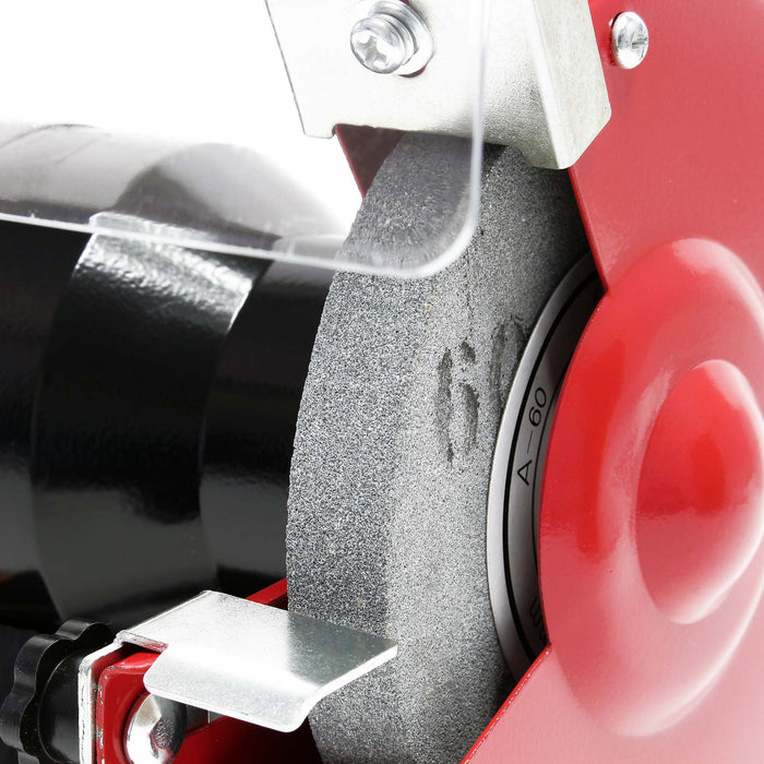 Doppia smerigliatrice 120W 2950 giri/min con 2 mole Ø125mm per sgrossatura e finitura