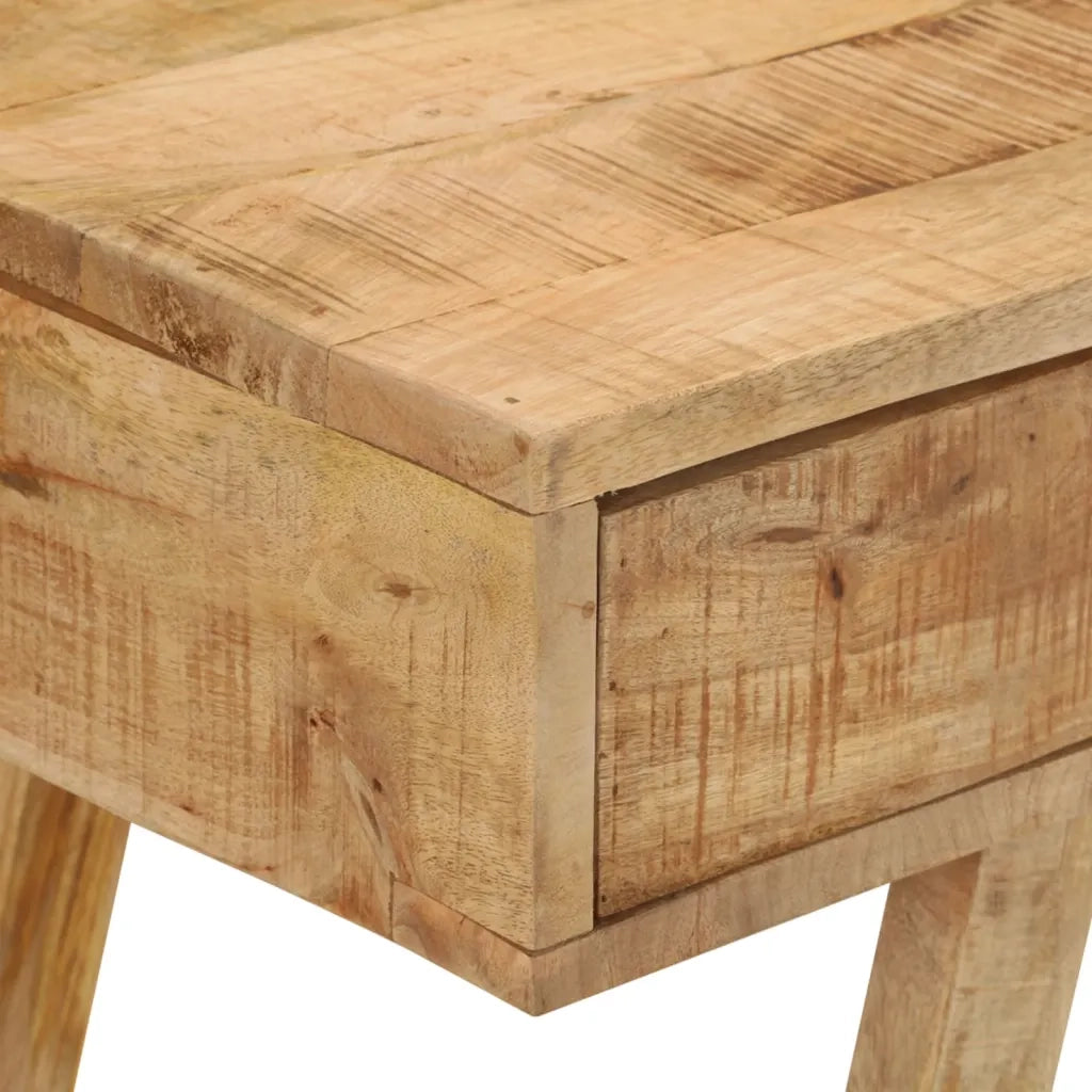Scrivania | Tavolo da Ufficio 100x45x90 cm in Legno Massello di Mango Grezzo