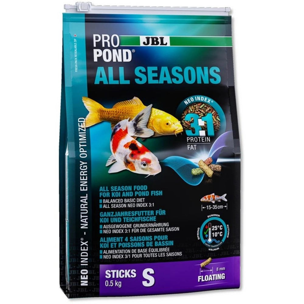 JBL ProPond All Seasons - Mangime per tutti i pesci da laghetto Modello: S, Formato: 3 L