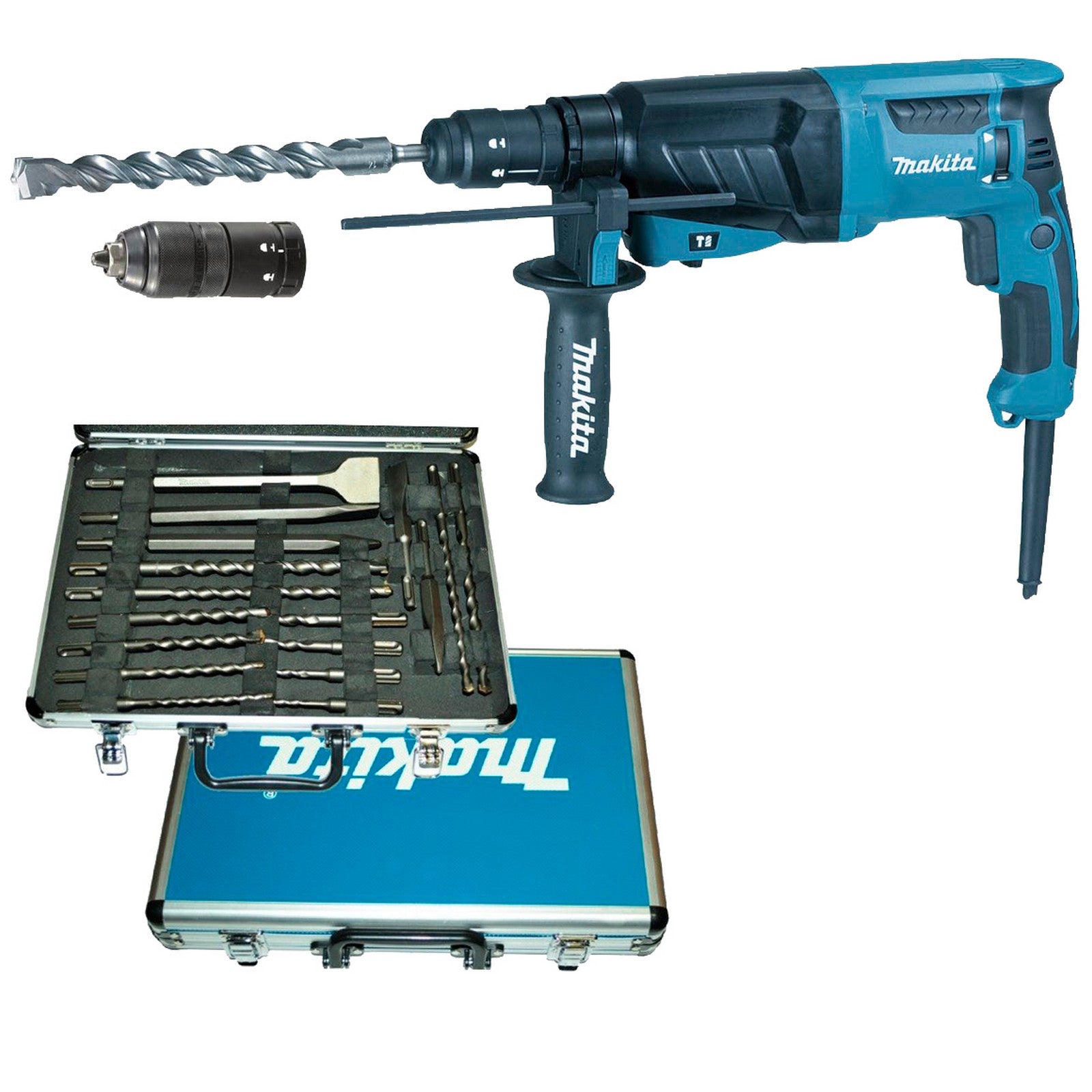 makita tassellatore hr2630tx12 800w sds-plus 2,4j cod:ferx.5610