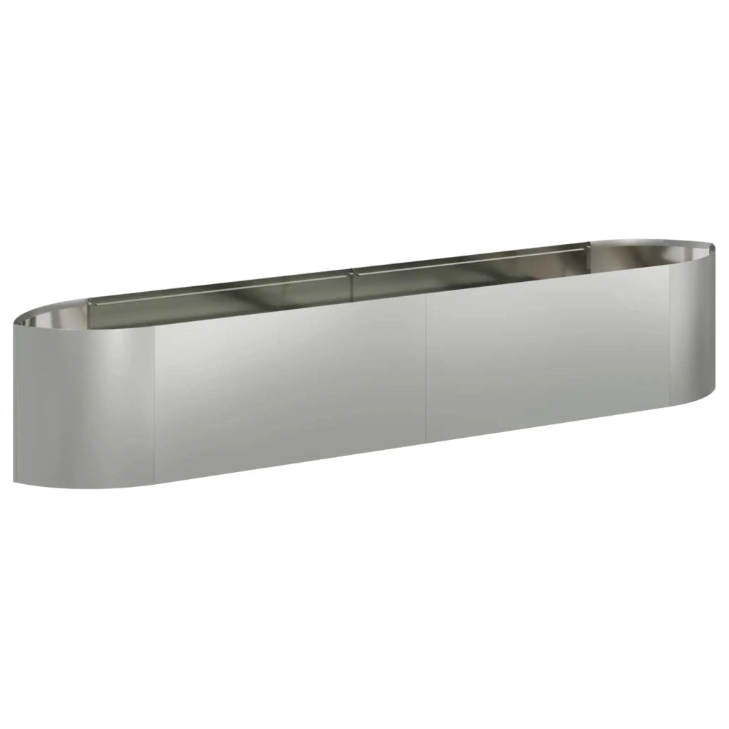 Letto rialzato da giardino Acciaio zincato 220 x 40 x 40 cm 8011724