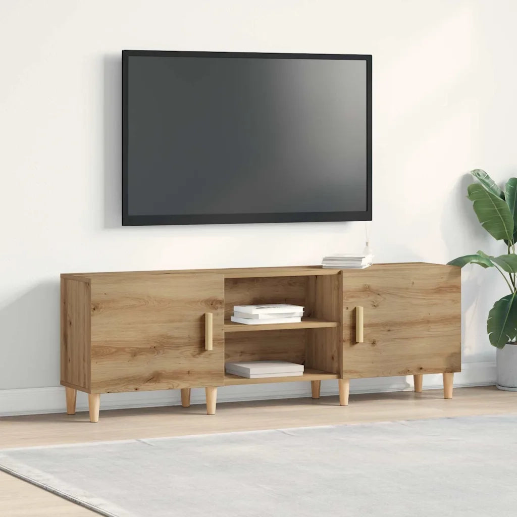 Mobile TV-Credenza per TV-Console TV rovere artigianale 150 x 30 x 50 cm Legno multistrato 571913