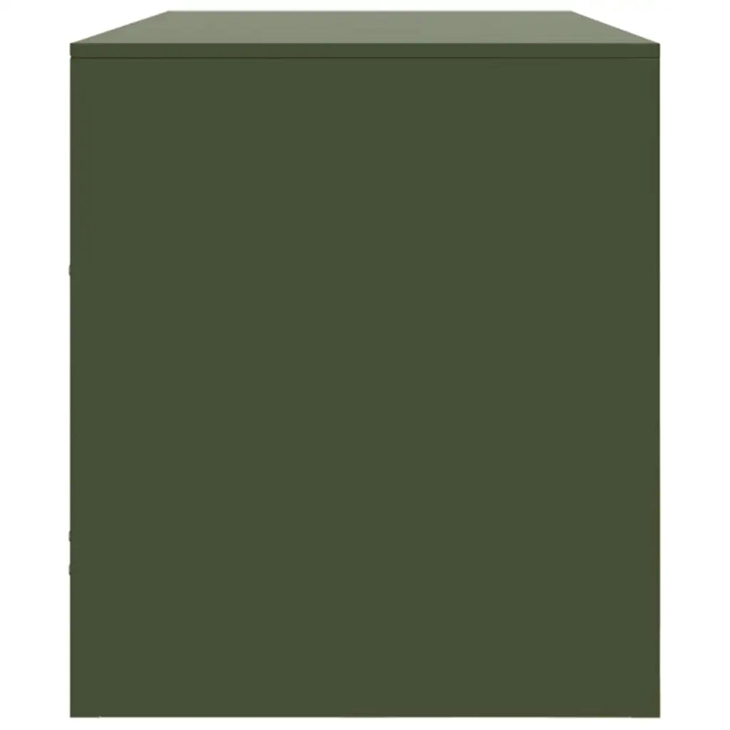Mobile TV Verde Oliva 99x39x44 cm in Acciaio 841737
