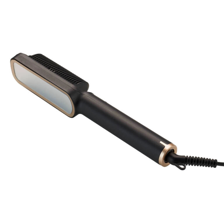 Spazzola lisciante elettrica in ceramica 30W con 6 temperature e display LED, riscaldamento rapido per capelli lisci - Sogo