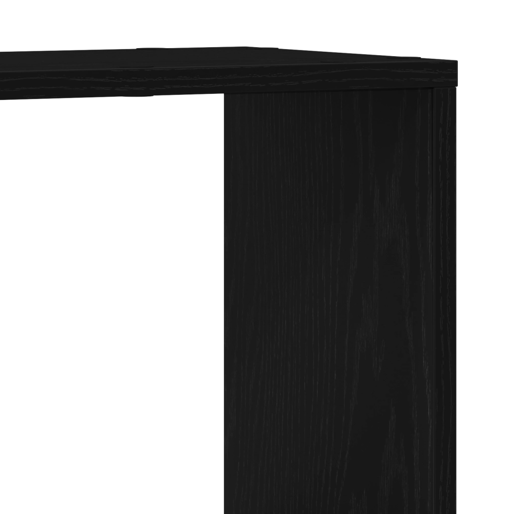 Scaffale  in Nero Rovere 100x24x32 cm in Legno Ingegnerizzato