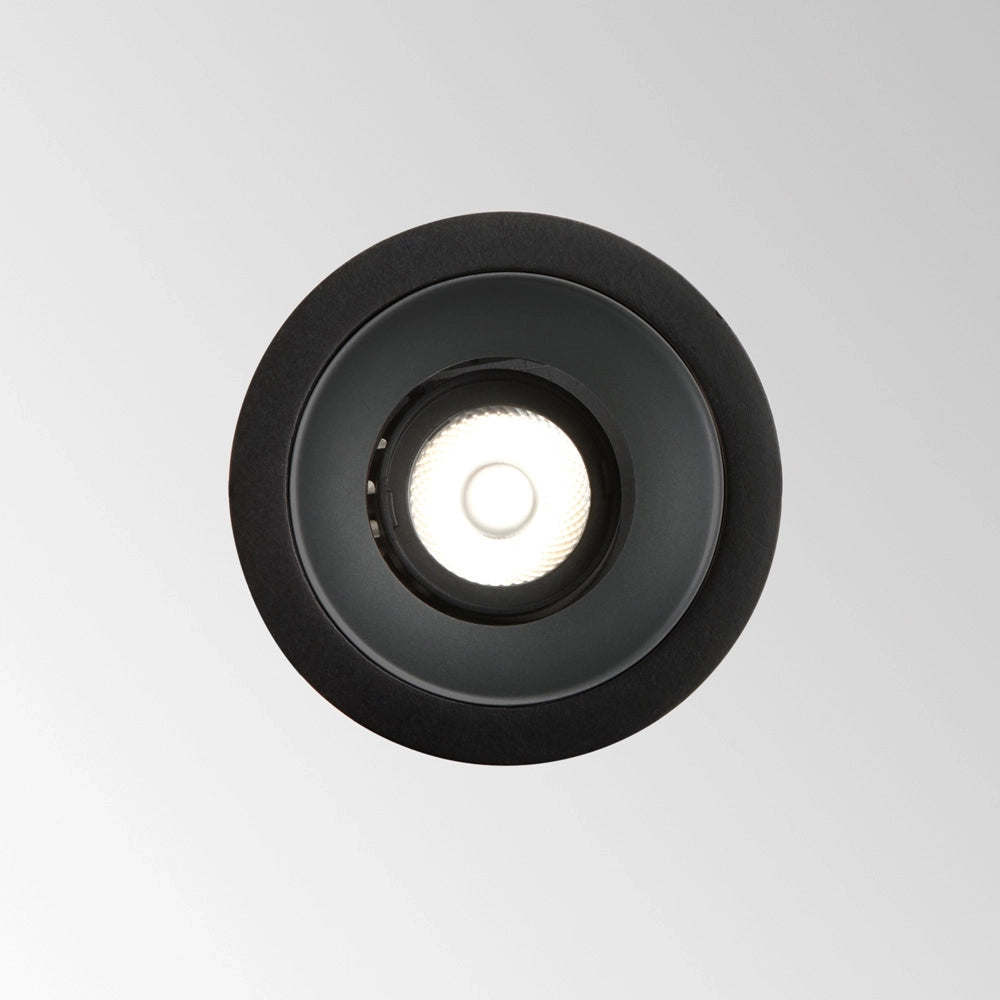 Cornice Tonda Singola A Incasso Contemporanea Bento Metallo Nero