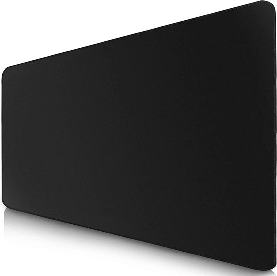 Panno da mouse XXL - 900 x 400 mm - senza bordi - anti-slip - panno da mouse XXL allungato - supporto per scrivania - superficie speciale migliora velocità e precisione - nero