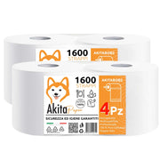 Akitaink Rotoloni Carta Asciugatutto Industriale 4 Pezzi