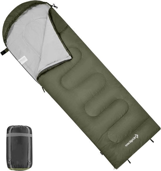 Zak da bagno per adulti extra ampio sacco a pelo in flanella per campeggio escursioni caldo e freddo grande e alto leggero taglia XL di KingCamp