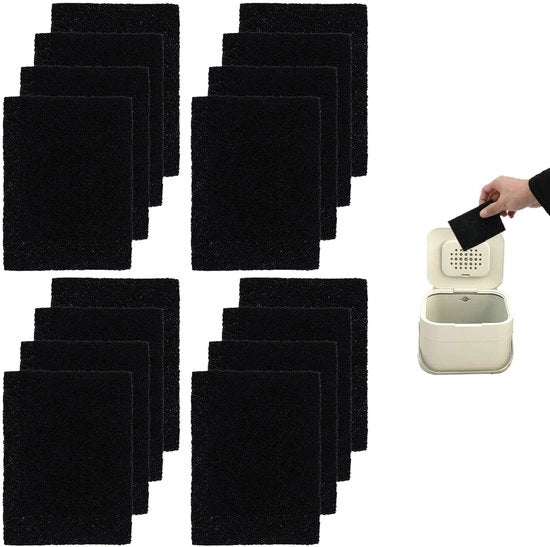 16 pezzi Filtro a carbone attivo per rimozione di odori cucina
