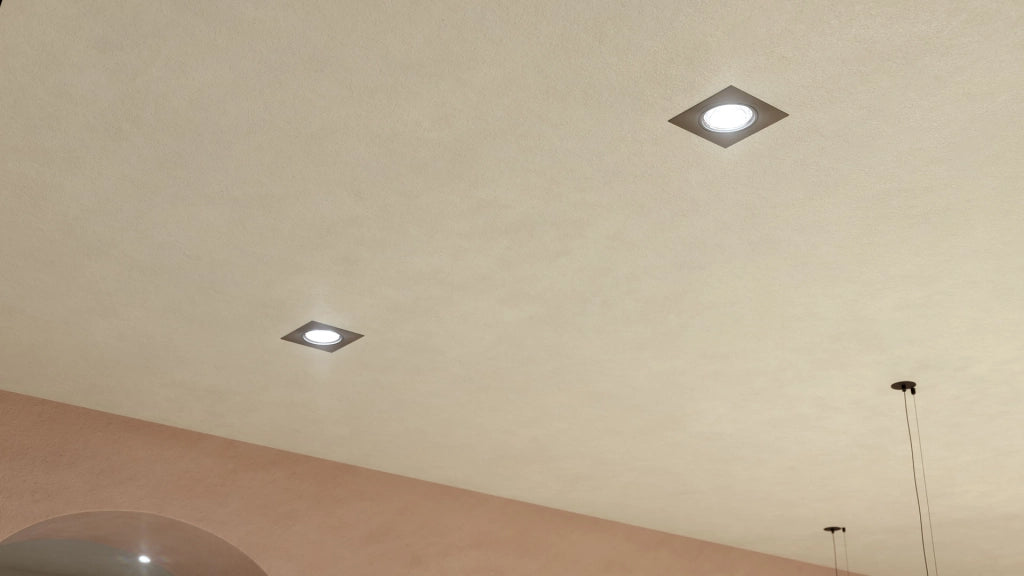 Avant Faretto da Incasso Orientabile 111mm per Lampadine GU10, Struttura in Alluminio Estruso, Finitura Bianco Opaco, Design Rotondo IP20, 45 Gradi