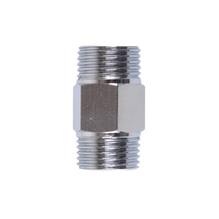 RACCORDO DRITTO PROLUNGATO INTERMEDIO IN OTTONE CROMATO - 1/2X1/2  - RIN