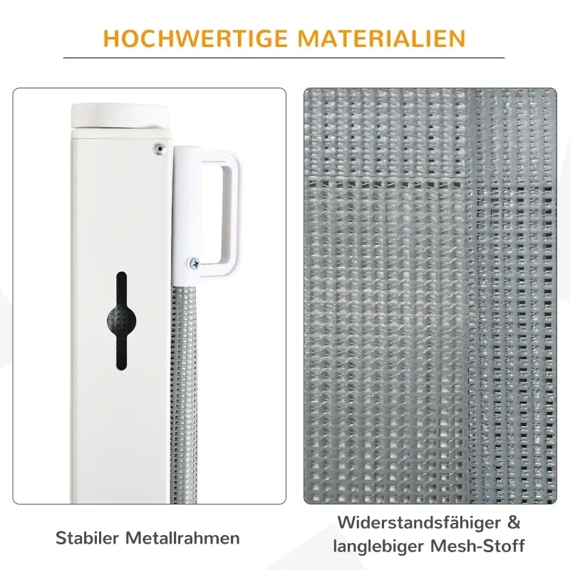 Cancelletto di sicurezza per scale in metallo e plastica, grigio