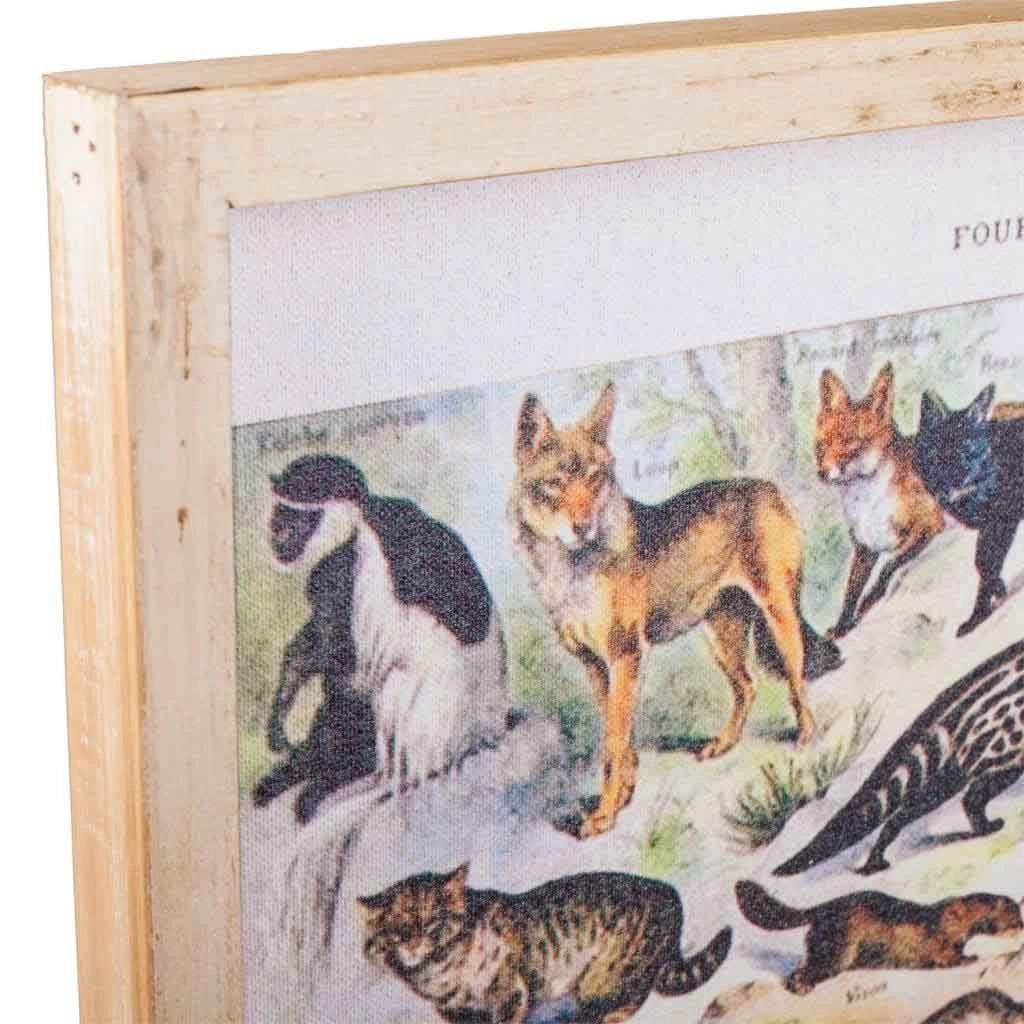Quadro su stoffa stampata con telaio in legno 40x60x2h