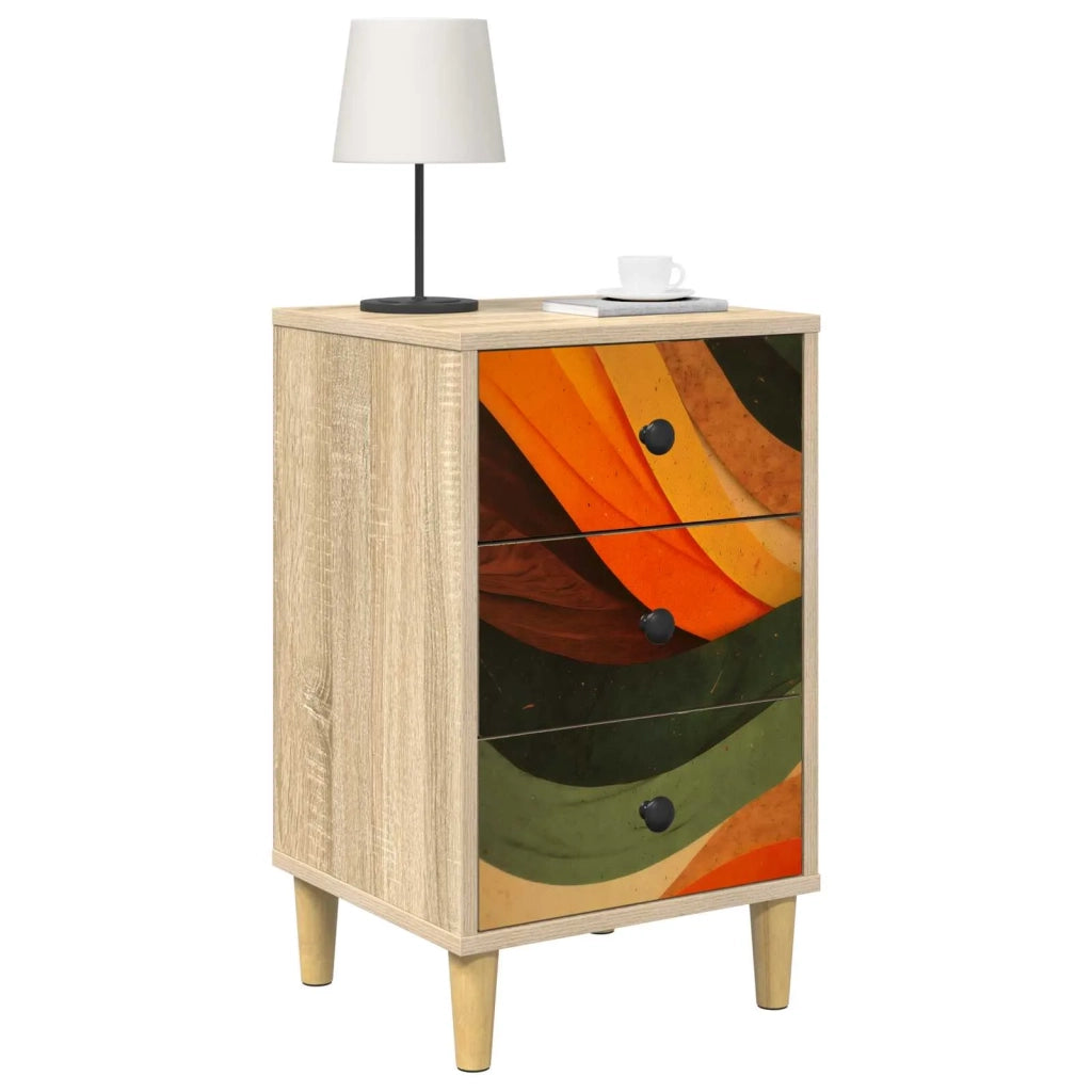 Armadio da Notte BONN 2 pz Rovere Sonoma 36 x 33 x 60 cm 8007294