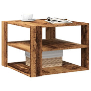 Tavolino da Salotto-Tavolino da soggiorno-Tavolo Legno Vecchio 58x58x40 cm Legno Multistrato