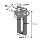 Supporto motore con regolazione verticale da avvitare al cassonetto con sblocco