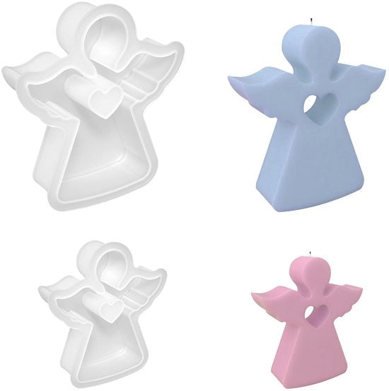 Due pezzi di forma per cera in silicone - modelli di candela - alta qualità