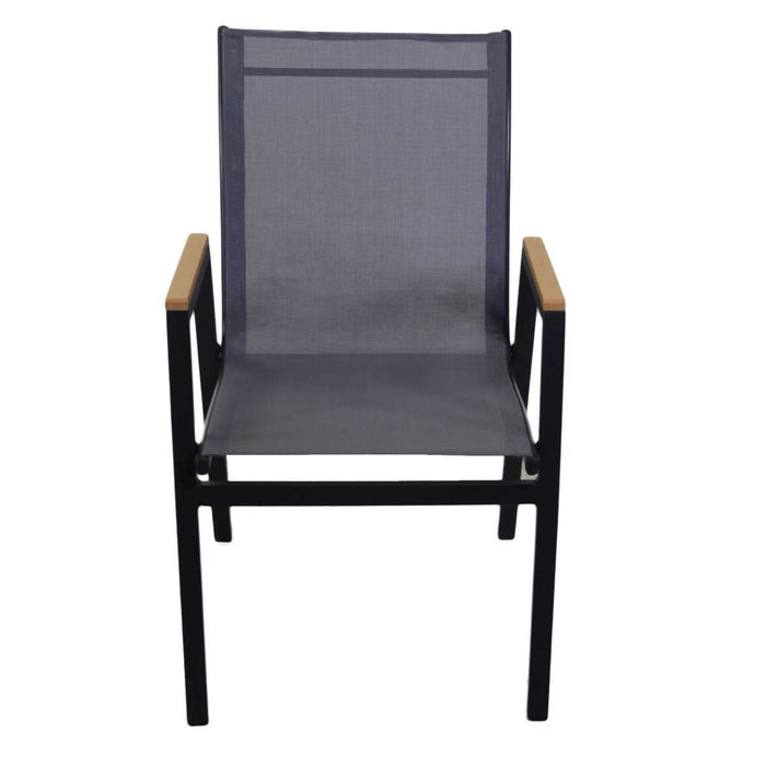 Sedia da Giardino 53x65xh87 cm in Alluminio Idaho Plus Antracite