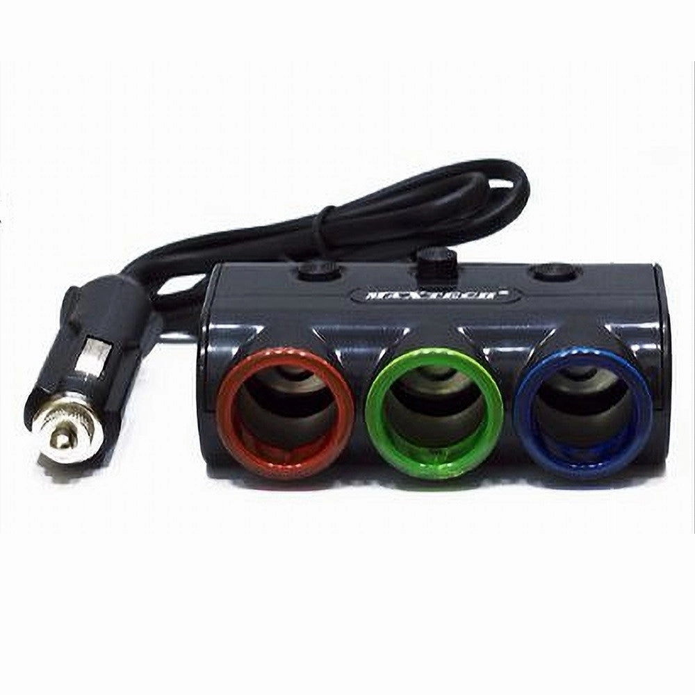 Trade Shop - Caricatore Usb Da Auto Per Accendisigari Universale 120w Accessori 3x1 Maxtech Ma-c015 -