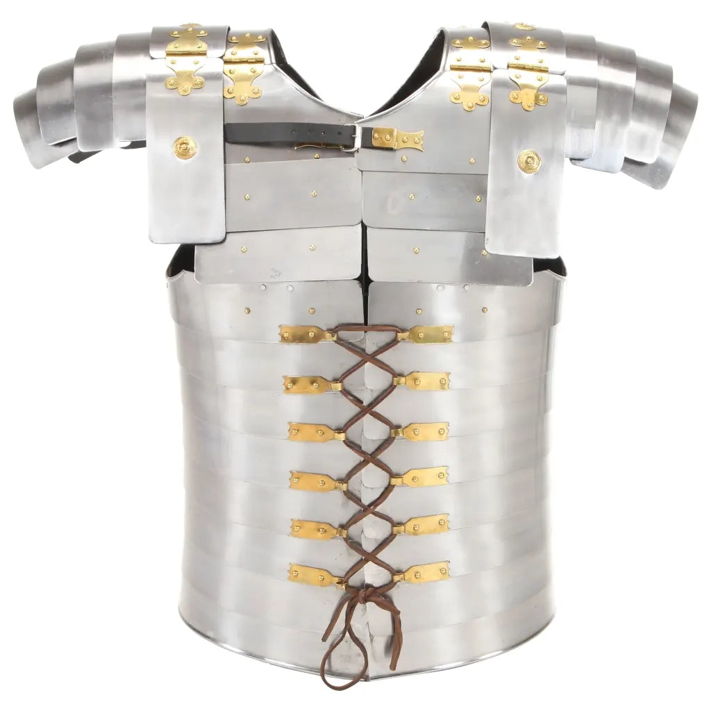 Armatura da Soldato Romano LARP in Acciaio Argento CFW6243527